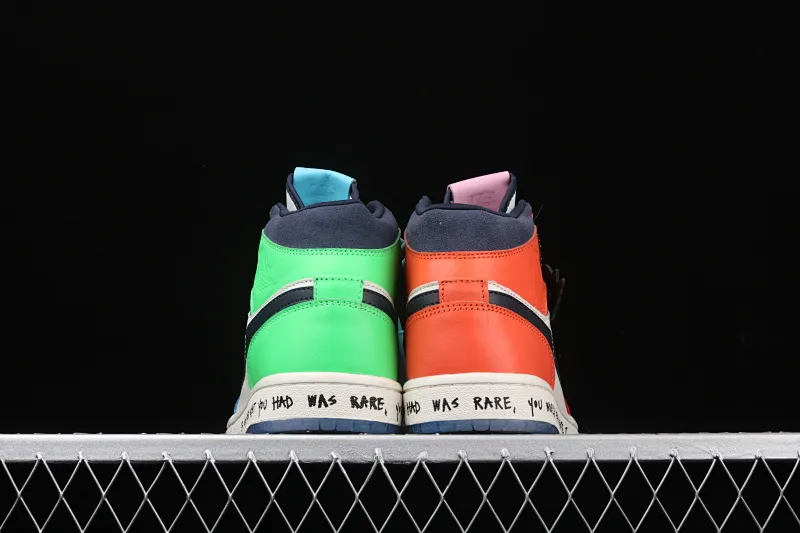 All categories Air Jordan Jordan series basketball shoes Air Jordan 1 Mid different versions Melody Ehsani x Air Jordan 1 Mid "Fearless" AJ1 Joe 1 watch orange and green mandarin duck CQ7629-100